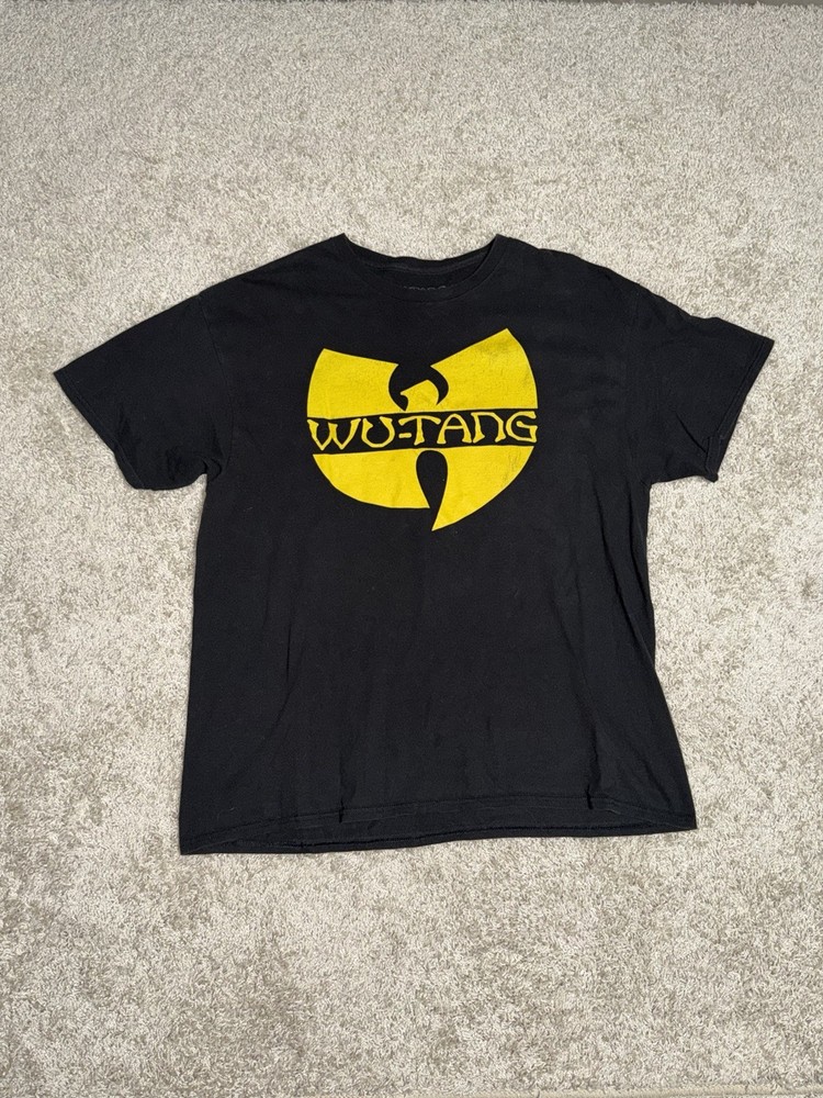 Wu-Tang Black Yellow Graphic Men’s Size XL Cotton Crew Neck Short Sleeve T-Shirt