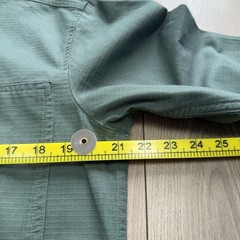 Seasalt Cornwall Fortune Ripstop Organic Cotton Shirt Placket Polo Small Green
