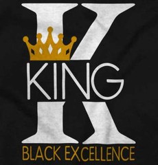 Melanin King Strong Black Man Educated BLM Womens or Mens Crewneck T Shirt Tee
