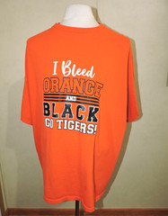 Tennessee Mens Orange and Black tshirt I Bleed Orange & Black Go Tigers SZ 3XL