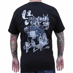 NWT Lowbrow Art Company Mens HAUNT ROD Tee Shirt BLACK SM-2XL LIMITED MADE USA