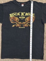 Hard Rock Cafe Toronto Rock N Roll Dragon Guitar T Shirt Black Mens Size Medium