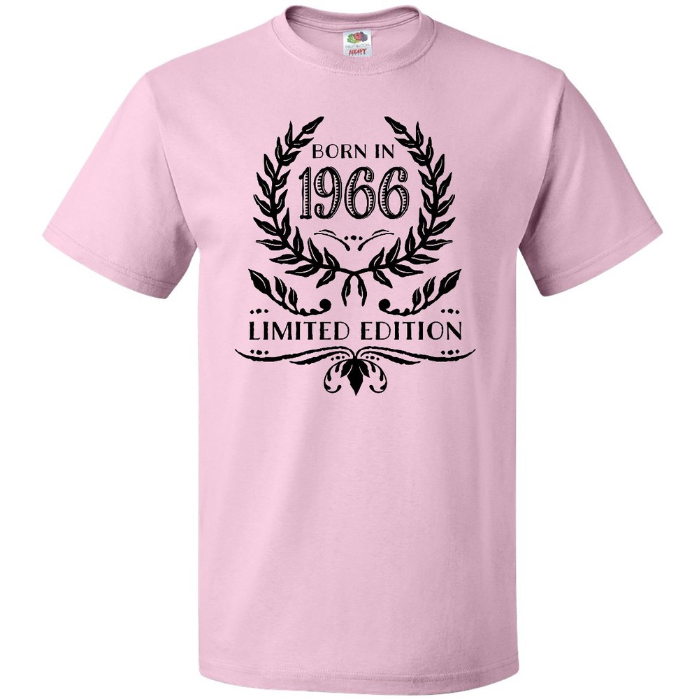 Inktastic Born In 1966 Limited Edition T-Shirt Birthdays Adult Ink Style Borders