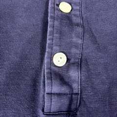 J. Crew Jeans Mox Pique Henley Shirt Mens Medium Navy Blue Casual Pullover