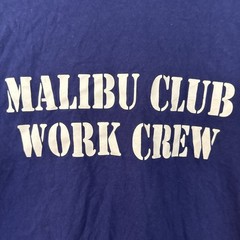 Malibu Club Work Crew Men’s T-Shirt Large 1980s Vintage