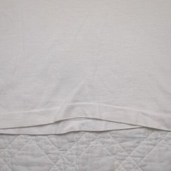 VTG Champion Bradley Uni White Ringer Tee Size XL Made in USA Single Stitch