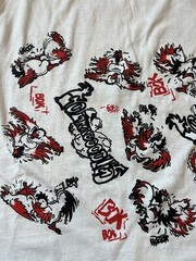 Vintage Fashion Victim Style 90s Skeleton Chicken Sex Positions Shirt XL Rare