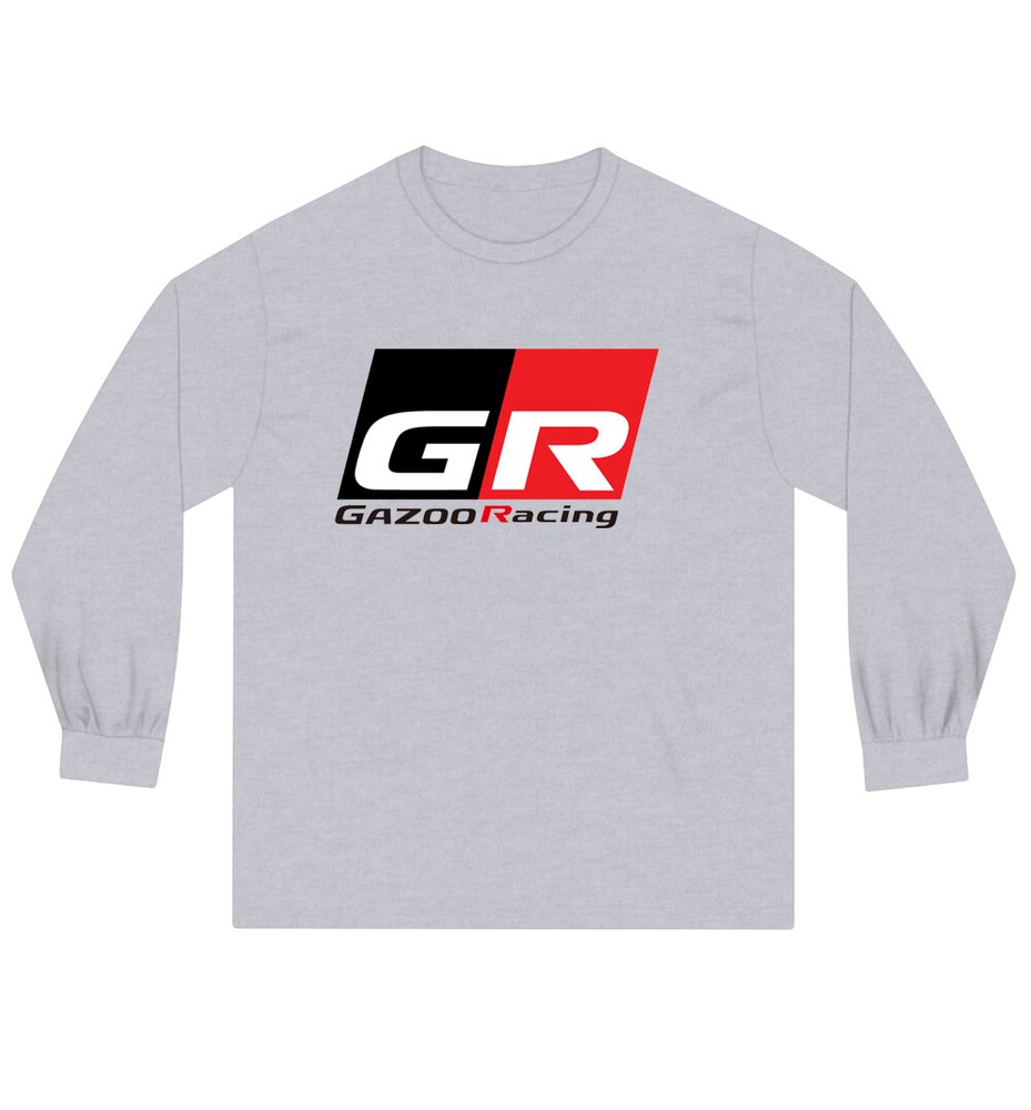 GR Gazoo Racing Men’s Grey Long Sleeve T-Shirt Size S to 3XL