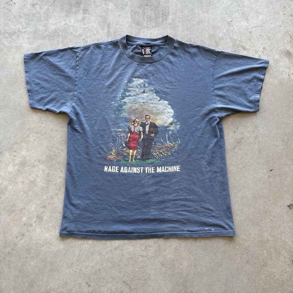 GRAIL Vintage 90s Rage Against The Machine T-Shirt Size XL