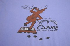 “Moose”-ing Around Farthest North Curves Fairbanks AK Late 1990 Adult 3 XL T0292