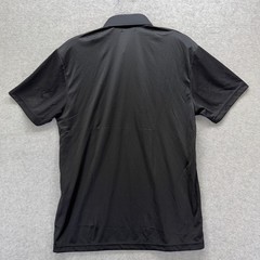 Collars & Co Dress Collar Polo Shirt Mens Small Black Performance Stretch
