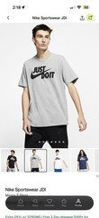 Nike Men’s XL Grey Just Do It T Shirt AR5006 011 NWT Logo Vintage