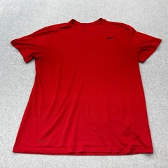 Nike Shirt Mens Large Red Drifit Fitness Gym Casual Outdoor Adult Sports