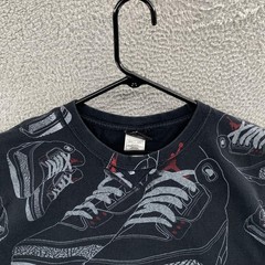 VINTAGE Nike Jordan Shirt Mens XL Black Cement Jordan 3 All Over Print Sneaker