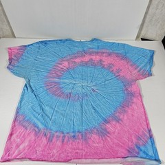 Blue Pink Tie Dye Nassau Bahamas Adult XL Colortone 100% Cotton T-shirt