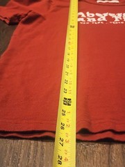 Abercrombie & Fitch Men’s Embroidered T-Shirt Size Large Burgandy/Red Crew Neck