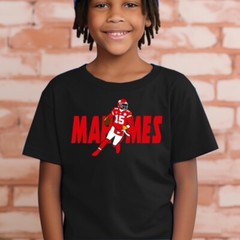 MAHOMES 15, Kansas City Football themed Soft Ring Spun Pre-Shrunk Cotton T-Shirt