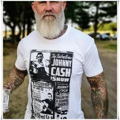 Johnny Cash – Fabulous Johnny Cash Show White – T-Shirt, Size S to 5XL