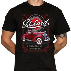 Packard Automobile T-Shirt – Defunct Auto Manufacturer – 100% Preshrunk Cotton