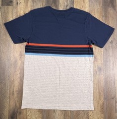 Billabong Spinner Short Sleeve Crew Shirt Men’s Medium Blue Striped Soft India
