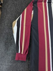 Vintage Knights of Round Table Shirt Mens Medium Multicolor Striped Long Sleeve