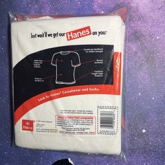 Vintage 1997 Hanes Men’s Comfort Size Medium Pack of 3 Crew Neck T Shirts White
