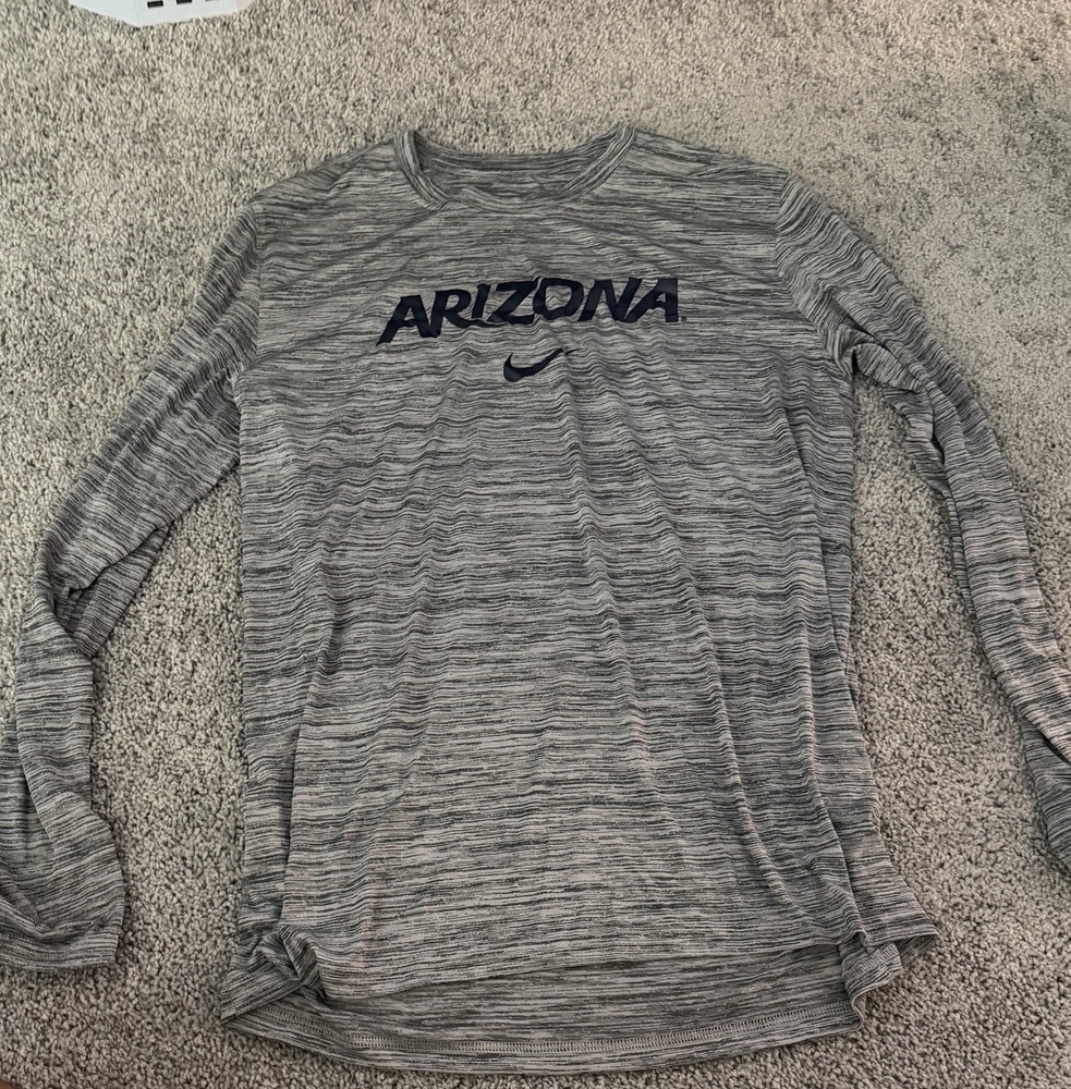 Nike Arizona Space-Dye Long Sleeve Tee — Gray (XL)
