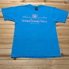Vintage 90s United States Navy Military Base Great Lakes Graphic T-Shirt – Large