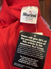 NWT Vintage 90’s Murina USA Land Of The Free Home Of The Brave Red Shirt Size XL
