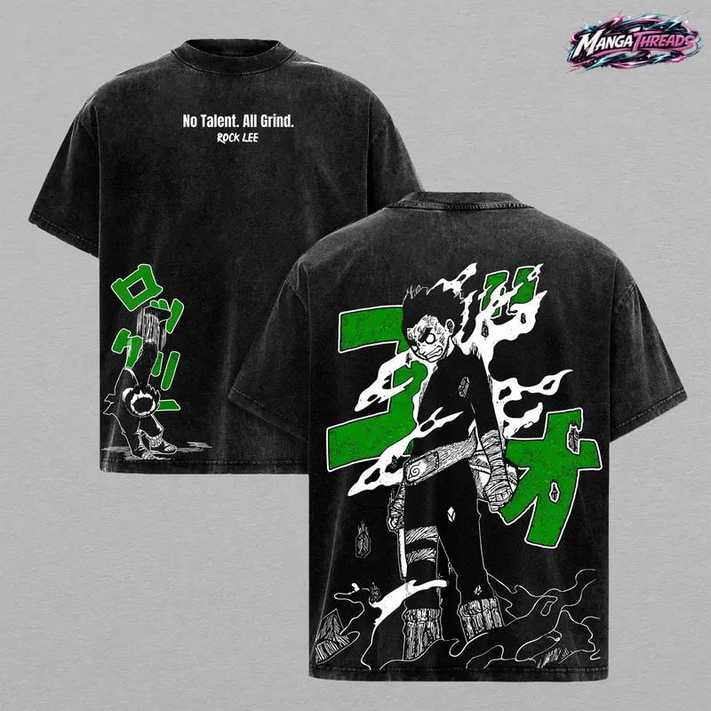 Naruto Anime Manga Vintage Dark Anime Streetwear T-Shirt
