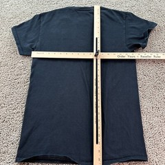 Frost Shirt Mens Small Black White Cyrillic You Can Never Leave Short Sleeve