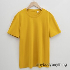 Men’s 100% Mercerized Cotton T-shirt Crew Collar Short Sleeves Casual Basic Tops