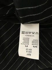 HOM men’s black/white striped crew neck t-shirt mod RAY WH 94% viscose 6% elastane