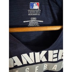 Mens MLB New York Yankees Baseball T Shirt Navy Blue L