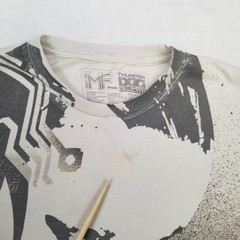 Mighty Fine Thunder Dog Collective Face T-Shirt Men’s Size Medium Short Sleeve