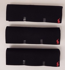 3 POLO RALPH LAUREN BLACK 100% COTTON V NECK T SHIRTS UNDERSHIRTS S M L XL XXL