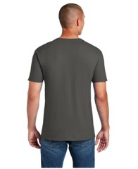 Gildan 64000 Men’s Charcoal Softstyle T-Shirt Cotton Short Sleeve Medium 