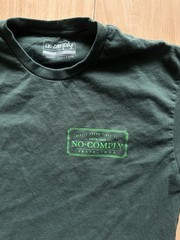 No Comply Green Tshirt Skate Austin Texas Size Small 100% Cotton