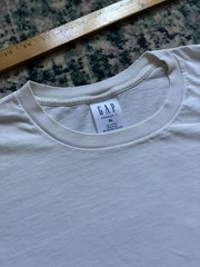 Vintage 90s Gap Pocket T-Shirt White Faded Distressed XL Single Stitch USA