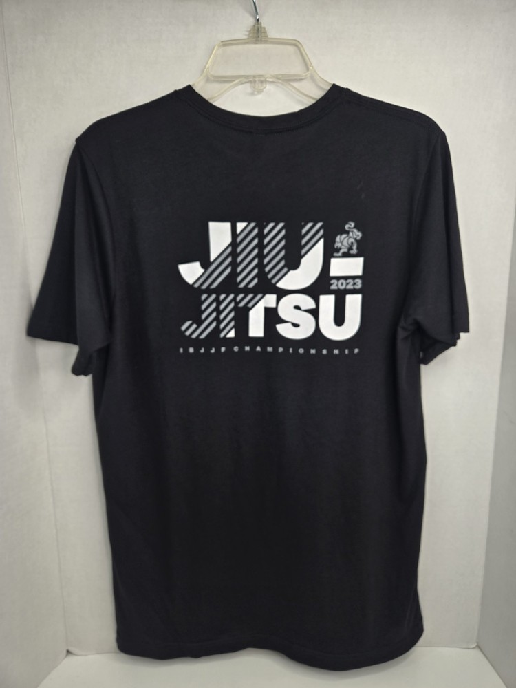 IBJJF Jiu-jitsu T-Shirt Mens Medium Black 2023 Shirt BJJ Competition