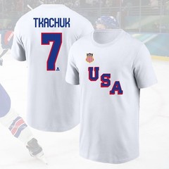 HOT ITEM! Brady Tkachuk #7 Team USA Hockey 2026 Name & Number Gift For Fans