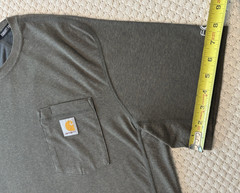 Carhartt Force Relaxed Fit Men’s Short Sleeve Crew Neck Tee Basil Heather Sz L