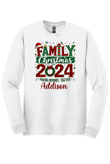 Personalize Gildan Heavy Cotton T-Shirt Newborn-2XL~Christmas-Family Memories