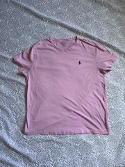 Polo Ralph Lauren Men’s Essential V-Neck T-Shirt Pink Men’s L
