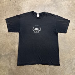 Vintage West Coast Choppers Shirt Mens Large Black 90s Skeleton Skull Faded