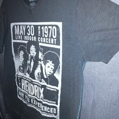 Jimi Hendrix Concert T-Shirt May 30 1970 Graphic Tee Size Lg 42-44 Vintage Style