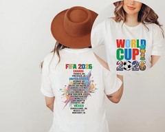 FIFA World Cup 2026 T-Shirt, 2026 Host Cities Shirt,USA Canada Mexico Soccer Fan