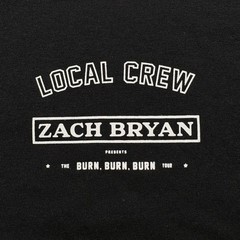 Zach Bryan Tour Merch Local Crew Gildan T-Shirt Mens XL Black Cotton Crew Neck