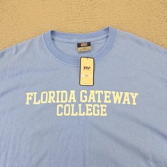 MV Sport Shirt Mens XXL Blue Florida Gateway College Short Sleeve Crew Neck