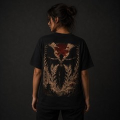 Fallen Angel T-Shirt, Dark Japanese Streetwear Tee, Gothic Anime Shirt